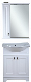 Misty Зеркало-шкаф для ванной Лувр 65 L белый – фотография-3