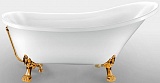Фэма Акриловая ванна "Vittoria", ножки золото, покрытие RAL матовое