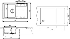 Florentina Мойка кухонная Консул 760 жасмин – фотография-4