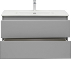 Aquanet Мебель для ванной Вега 2.0 90 Flat подвесная мисти грин матовая – фотография-9