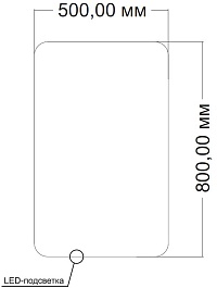 Vincea Зеркало 50x80 VLM-3BE5008 с ореольной подсветкой – фотография-7