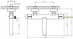 BelBagno Смеситель для ванны и душа Uno UNO-VASM-CRM хром – фотография-2