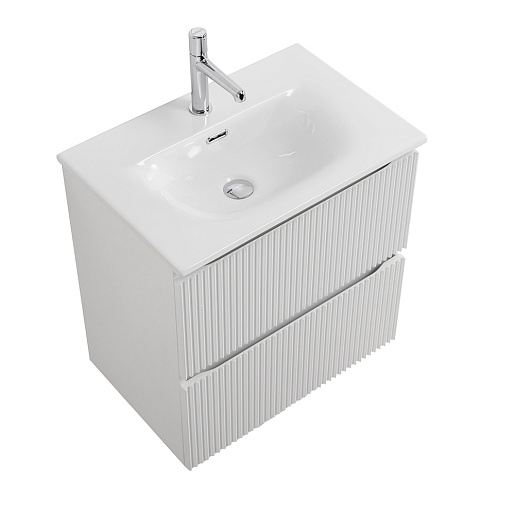 BelBagno Тумба с раковиной Uno mini 70 подвесная Bianco Opaco с раковиной BB-8099-3-70 – картинка-5