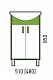 Corozo Мебель для ванной Спектр 50, зеленая – фотография-10