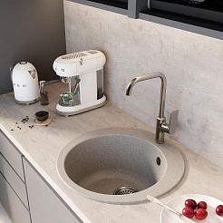 Mixline Мойка кухонная ML-GM13 серая – фотография-4