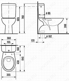 Jika Унитаз-Компакт "Zeta" – фотография-2