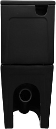 Azario Унитаз-компакт Black King AZ-8303D безободковый с бачком с сиденьем микролифт черный матовый – фотография-9