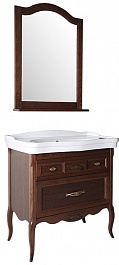 ASB-Woodline Зеркало для ванной Модерн 85 антикварный орех – фотография-2