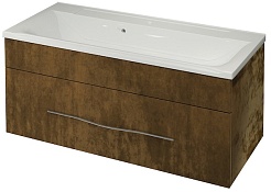 Какса-а Тумба для умывальника Редиссон 100 золото – фотография-1