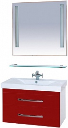 Misty Зеркало для ванной Лика 90 прозрачная полка – фотография-3