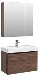 Aquanet Тумба с раковиной Нью-Йорк 85 орех – фотография-2