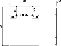 Vincea Зеркало 50x70 VLM-3VN500B с ореольной подсветкой черное – фотография-6