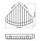 WasserKRAFT Полка металлическая угловая K-1711 – картинка-6