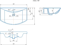 СанТа Мебель для ванной Родос 75 белая – фотография-12