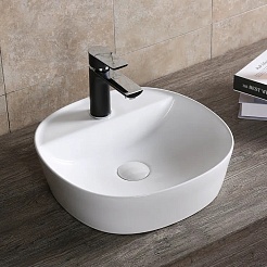 Ceruttispa Раковина накладная 40 CR0075 белая – фотография-3