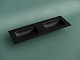 Ceramicanova Мебельная раковина Grace 141 с двумя чашами CN7022MB чёрный матовый – картинка-7