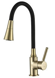 Frap Смеситель для кухни H44 F4044-3 золотой сатин – фотография-1