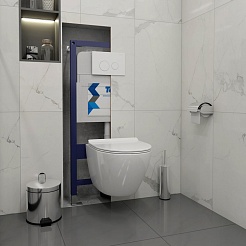 Teymi Кнопка смыва Lina T70019WM белый матовый – фотография-3