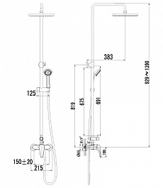 Lemark Душевая система Poseidon LM4260C – фотография-2