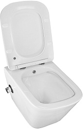 Azario Унитаз подвесной Hugo AZ-10007 безободковый с функцией биде белый – фотография-6