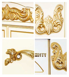 Misty Пенал для ванной Барокко 60 L бежевый, патина – фотография-4