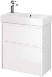 Dreja Тумба с раковиной Slim 65 подвесная белая – фотография-2