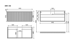 Sancos Тумба с раковиной Snob R 1.0 100 doha soft раковина Element 101 CN7003 – фотография-3