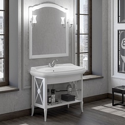  Зеркало для ванной Империал 100 белый – фотография-3