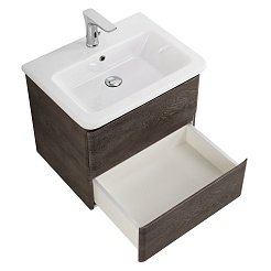 BelBagno Тумба под раковину Albano-Cer 50 подвесная Rovere Nature Grigio – фотография-5