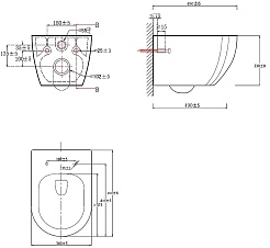 Azario Унитаз подвесной Ormi AZ-0253VD безободковый белый – фотография-15