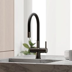 Sancos Смеситель для кухни Lucia SC4004GG вороненая сталь – фотография-6