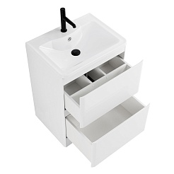 BelBagno Тумба под раковину Albano 60 напольная Bianco Lucido – фотография-5