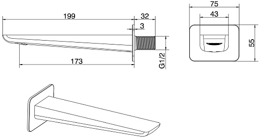 Allen Brau Излив Infinity 5.21020-00 хром – картинка-5