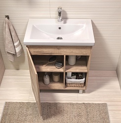 Vigo Тумба c раковиной Milos 700-1-0 дуб золотой – фотография-4