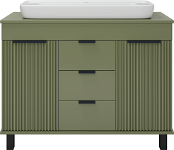 Brevita Тумба с раковиной Enfida 100 зеленая – фотография-1