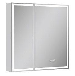 Equil Зеркальный шкаф Corner 80 белый – фотография-1