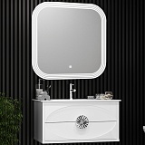 Opadiris Мебель для ванной Ибица 90 подвесная белая/хром