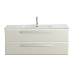 Cezares Тумба с раковиной Eco Cer-N 120 брашированная альпака CZR-8095-120 ручки сатин – фотография-2