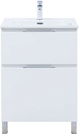 Aquanet Мебель для ванной Алвита New 60 Flat белая матовая – фотография-9