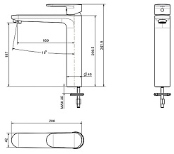 Aquatek Смеситель для раковины Ника AQ1804BGM оружейная сталь – фотография-2