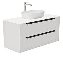 Зов Тумба под раковину Севилья 100 подвесная матовая белая/столешница белая