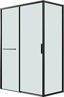 Grossman  Душевой уголок Style 100x80x195 профиль черный матовый стекло прозрачное