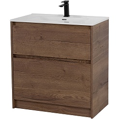 BelBagno Тумба под раковину Kraft 80 напольная Rovere Tabacco – фотография-1