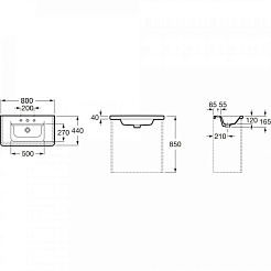 Misty Мебель для ванной Адель 80 – фотография-9