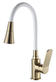 Frap Смеситель для кухни H62 F4462-3 золотой сатин – фотография-1