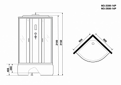 Niagara Душевая кабина NG 2308-14P – фотография-3