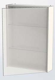Aquanet Зеркальный шкаф "Франка 65" слоновая кость – фотография-7