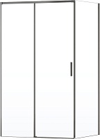 Vincea Душевой уголок Soft 2 110x80 VSR-3SO28011CLGM профиль вороненая сталь стекло прозрачное