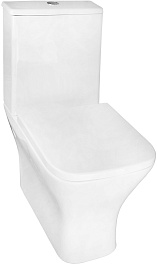 Azario Унитаз-компакт Blaise AZ-55-1 безободковый с бачком с сиденьем микролифт белый – фотография-3