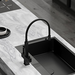 Sancos Смеситель для кухни Moro SC4006MB матовый черный – фотография-8